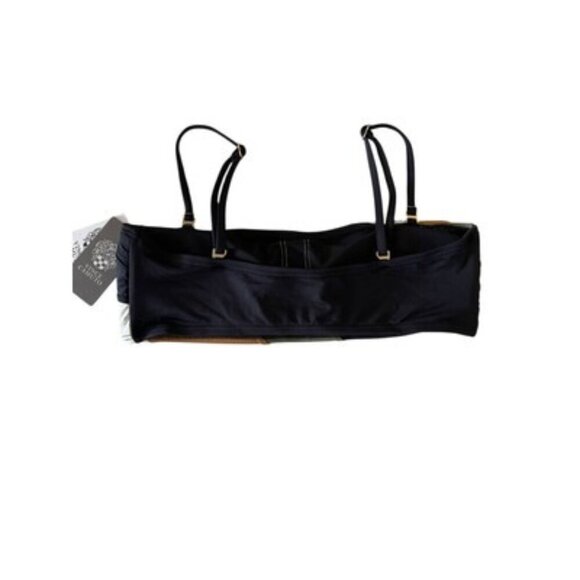 Vince Camuto Women's Colorblocked Bandeau Bikini Swim Top Size M NWT $82 - Picture 2 of 4